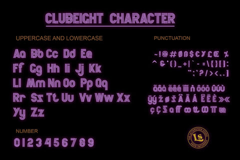 Clubeight Font letterstockstd 