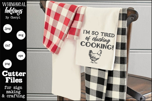 Clucking Cooking SVG SVG Whimsical Inklings 