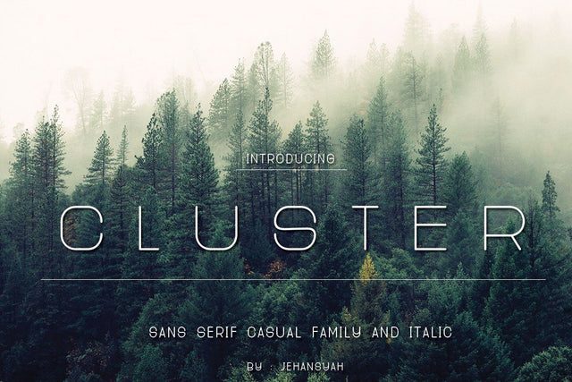 Cluster Font JH-CreativeFont 