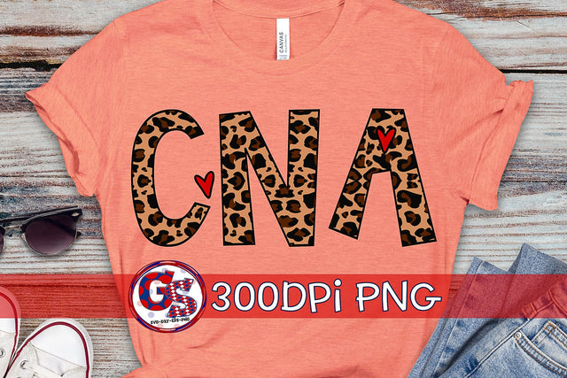 CNA Leopard Print PNG for Sublimation Sublimation Greedy Stitches 