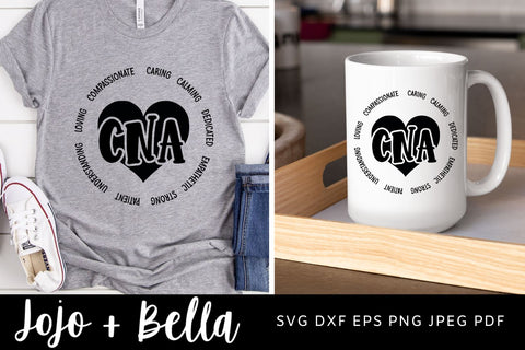 CNA Svg, Nurse Svg, Nursing Svg, Nurse life Svg, Essential Worker Svg, Svg Files For Cricut, Sublimation Designs Downloads SVG Jojo&Bella 