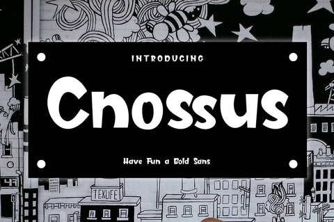Cnossus Powerful Bold Fun Font Haksen 