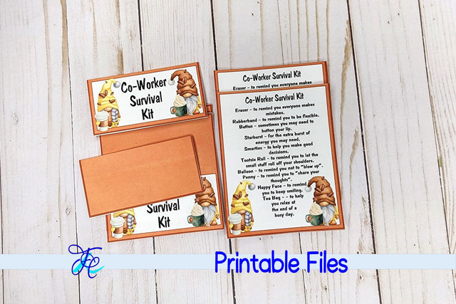 Co-Worker Survival Kit 3D Paper Family Creations 