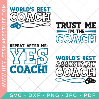 Coach Bundle SVG Hey Let's Make Stuff 