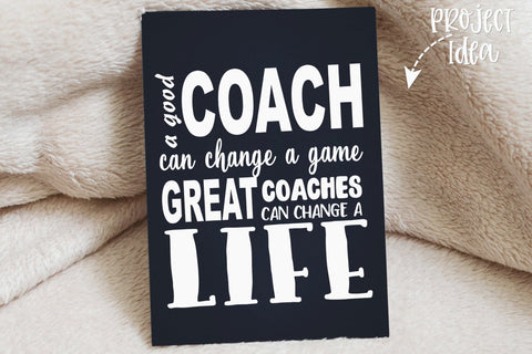 Coach svg bundle, Sports svg, Coach quotes SVG The Artsy Spot 