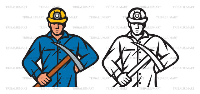 Coal Miner SVG TribaliumArtSF 