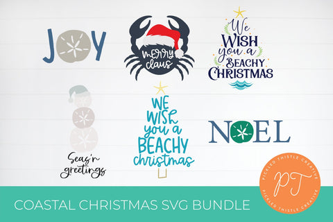 Coastal Christmas SVG Bundle SVG Pickled Thistle Creative 