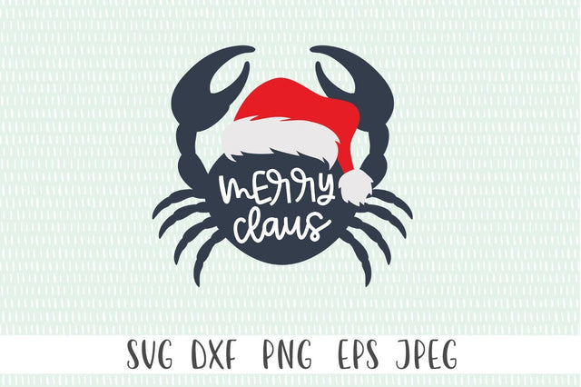 Coastal Christmas SVG - Merry Claus SVG Simply Cutz 