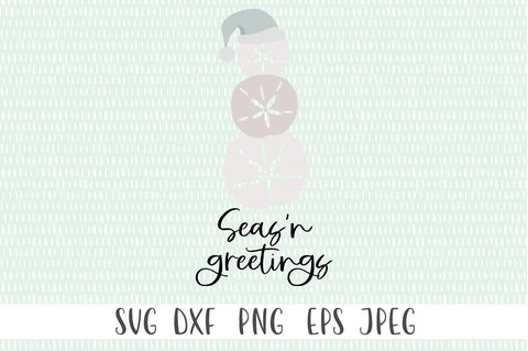 Coastal Christmas SVG - Seas'n Greetings SVG Simply Cutz 