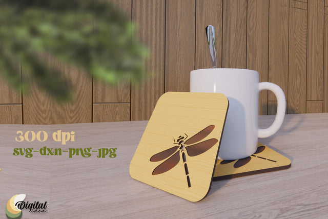 Coaster Design Laser Cut. Kitchen Decor SVG. Home Laser Cut. SVG Evgenyia Guschina 