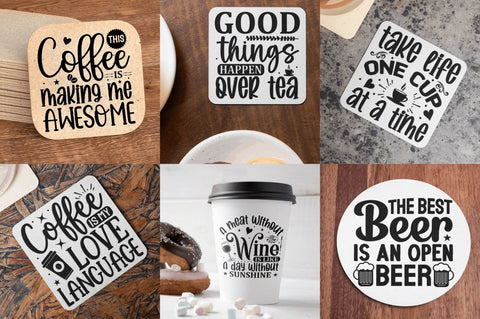 Coaster Quotes Svg Bundle So Fontsy