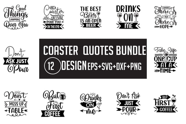 Coaster SVG bundle 12 design SVG Nurstore 