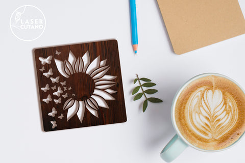 COASTERS Bundle Templates For Laser Cutting Wood and Paper Cut SVG LaserCutano 