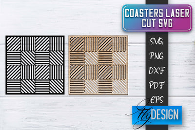 Coasters Laser Cut SVG | Laser Cut SVG SVG Fly Design 