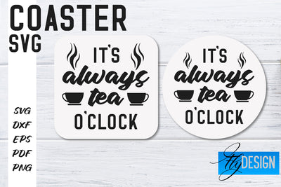 Coasters SVG | Coffee SVG Design | Funny Quotes SVG Fly Design 
