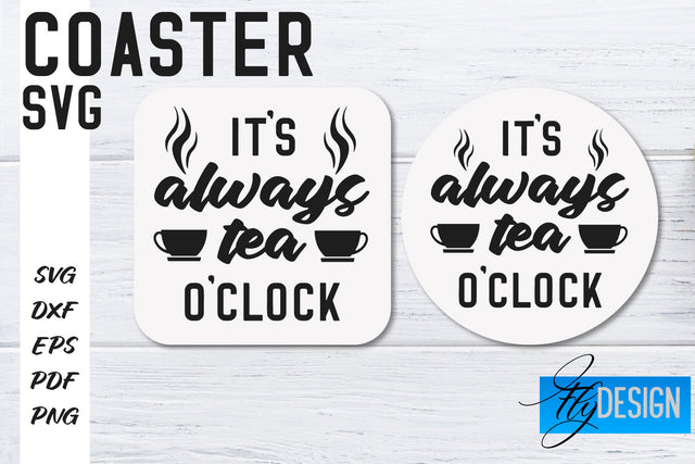 Coasters SVG | Coffee SVG Design | Funny Quotes SVG Fly Design 