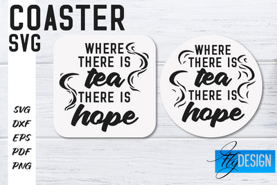 Coasters SVG | Coffee SVG Design | Funny Quotes SVG Fly Design 