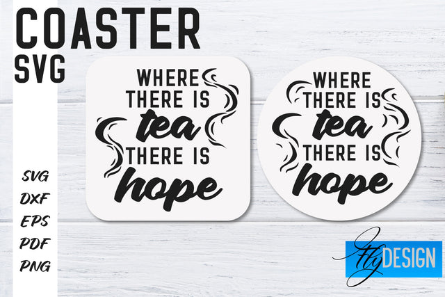 Coasters SVG | Coffee SVG Design | Funny Quotes SVG Fly Design 