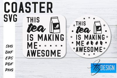 Coasters SVG | Coffee SVG Design | Funny Quotes SVG Fly Design 