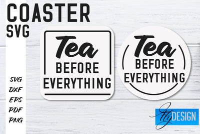 Coasters SVG | Coffee SVG Design | Funny Quotes SVG Fly Design 