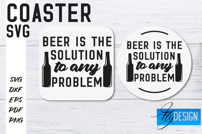 Coasters SVG | Coffee SVG Design | Funny Quotes SVG Fly Design 