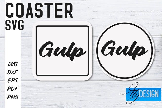 Coasters SVG | Coffee SVG Design | Funny Quotes SVG Fly Design 