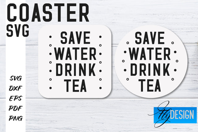 Coasters SVG | Coffee SVG Design | Funny Quotes SVG Fly Design 