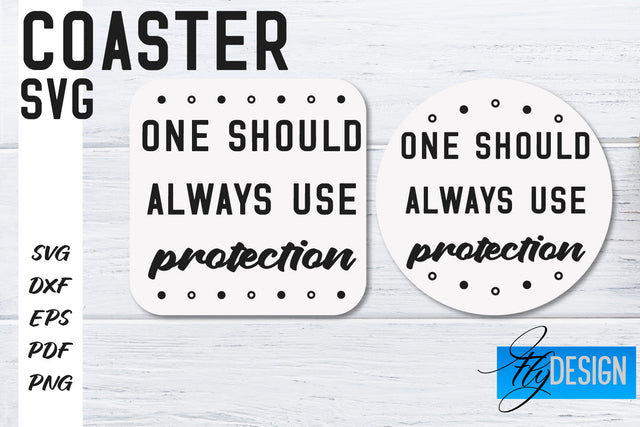 Coasters SVG | Coffee SVG Design | Funny Quotes SVG Fly Design 