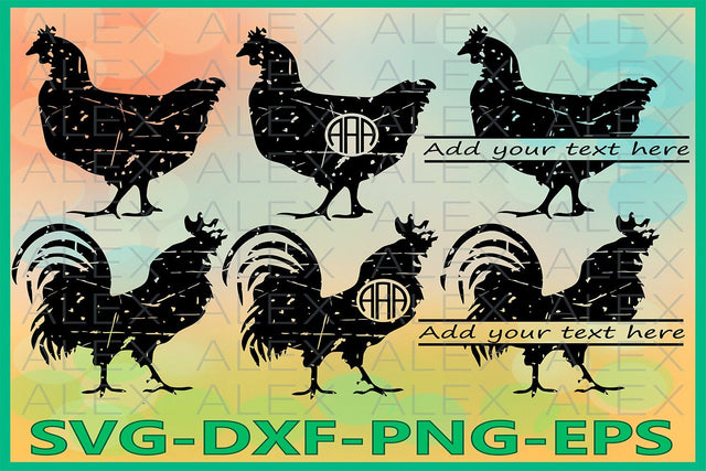 Cock Rooster Svg SVG AlexSVGStudio 