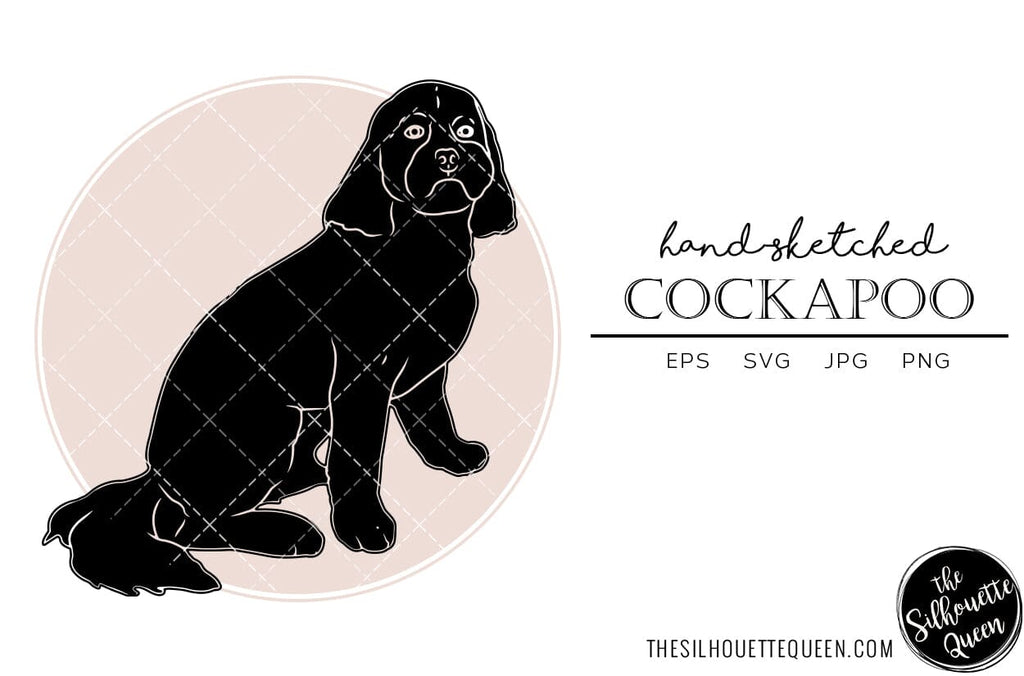 Cockapoo Sketch - So Fontsy