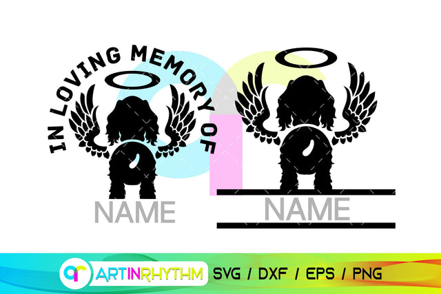 Cocker Spaniel Pet Dog Memorial SVG SVG Artinrhythm shop 