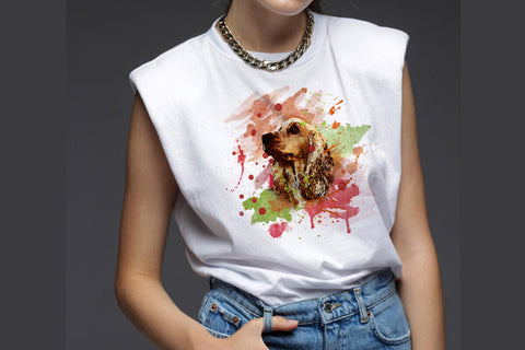 Cocker Spaniel Watercolor Sublimation Clipart PNG JPG Sublimation nikola 