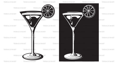 Cocktail glass SVG TribaliumArtSF 