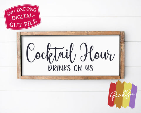 Cocktail Hour SVG Files | Drinks on Us Svg | Wedding Svg | Open Bar Svg | Cocktails Svg | Reception Svg | Commercial Use | Digital Cut Files (1236520738) SVG PinkZou 