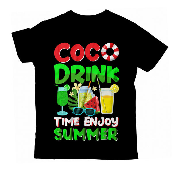 Coco Drink Time Enjoy Summer Sublimation Design, Coco Drink Time Enjoy Summer PNG, Beach Party Sublimation Design PNG , Sumemr PNG , Summer Sublimation Bundle Quotes, Summer PNG Quotes SVG BlackCatsMedia 