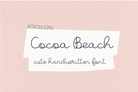 Cocoa Beach Font Sunday Nomad 