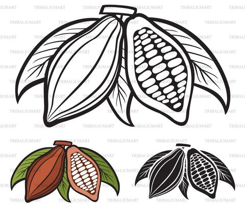 Cocoa beans SVG TribaliumArtSF 