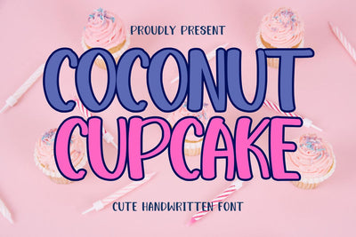 Coconut Capcakes - Cute Handwritten Font Font Masyafi Studio 