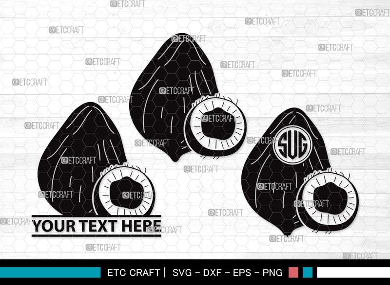 Coconut Monogram SVG Cut File | Fruit Svg | Coconut Drink Svg | Coconut Shell Svg | Tropical Drink | Coconut Clipart SVG ETC Craft 