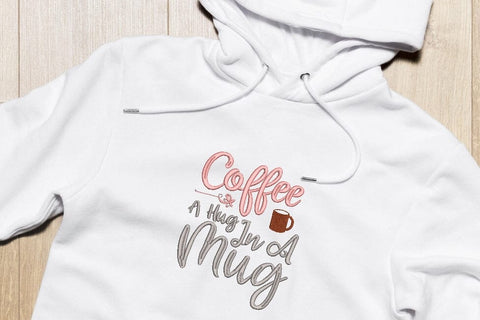 Coffee a hug in a mug Embroidery/Applique DESIGNS ArtEMByNatalia 