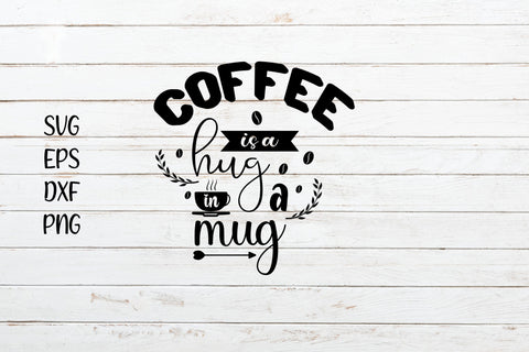 Coffee a hug in a mug svg cut file SVG SmmrDesign 