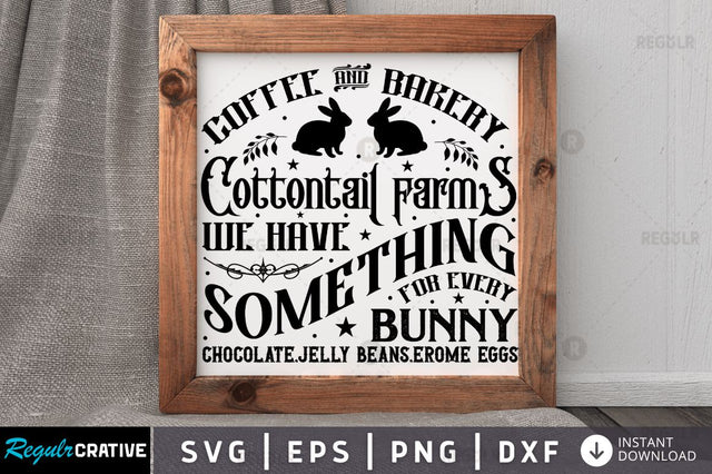 Coffee and bakery cottontail farms we have SVG SVG Regulrcrative 