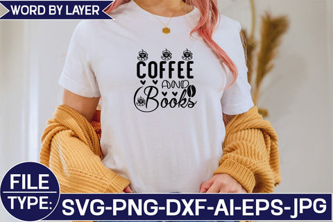 Coffee and Books SVG Cut File SVG Studio Innate 