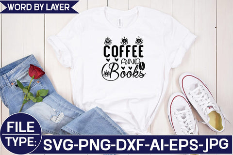 Coffee and Books SVG Cut File SVG Studio Innate 