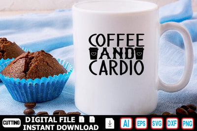 coffee and cardio SVG Craftlabsvg24 