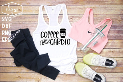 Coffee and Cardio SVG DIYxe Designs 