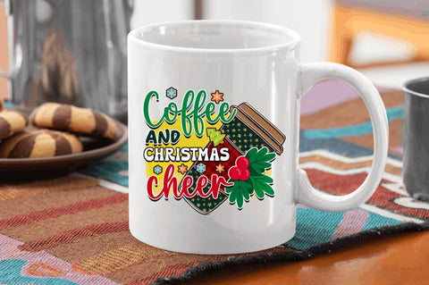 Coffee and christmas cheer Sublimation PNG, Coffee & Christmas Cheer Sublimation Design Sublimation Regulrcrative 