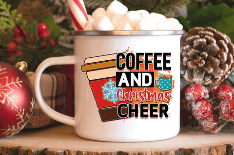 Coffee and christmas cheer Sublimation PNG, Sublimation Christmas Design Sublimation Regulrcrative 