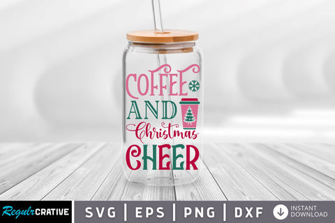 Coffee and christmas cheer SVG Design SVG Regulrcrative 
