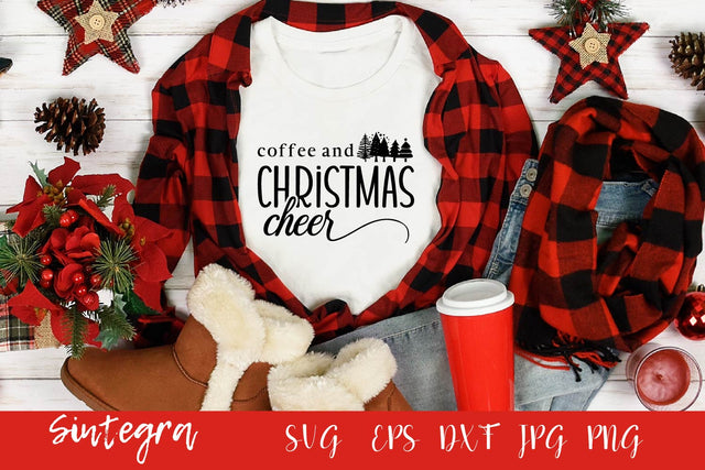 Coffee And Christmas Cheer Svg Free For Commercial Use SVG Sintegra 